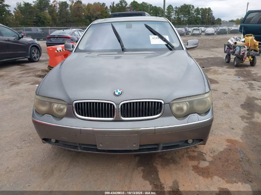 2004 BMW 745Li VIN: WBAGN63594DS55915 Lot: 43439033