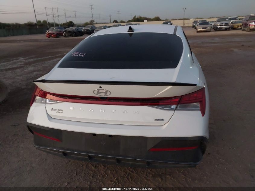 2025 Hyundai Elantra Hybrid Sel Sport VIN: KMHLM4DJ4SU144380 Lot: 43439189
