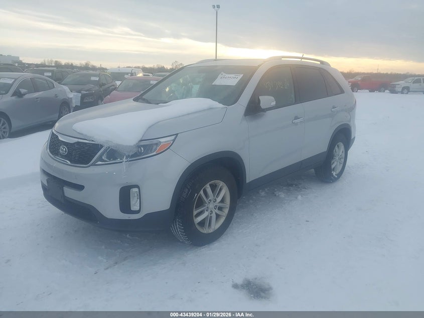 Vin: 5xykt3a60eg505977, lot: 43934048, kia sorento lx 20142