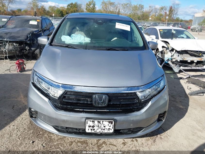 2021 Honda Odyssey Touring VIN: 5FNRL6H85MB042750 Lot: 43439314