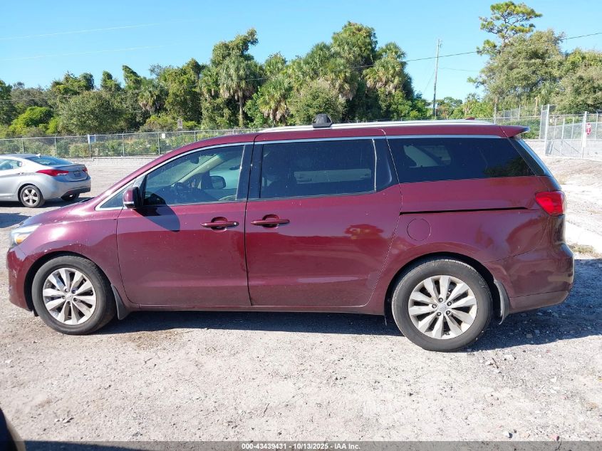 2017 Kia Sedona Ex VIN: KNDMC5C15H6259358 Lot: 43439431