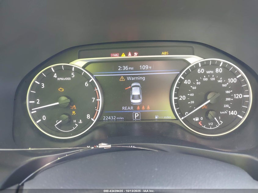 2025 NISSAN ALTIMA SV FWD 1N4BL4DV5SN371924