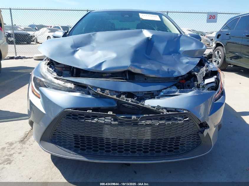 2022 Toyota Corolla Le VIN: JTDEPMAE9NJ220550 Lot: 43439644