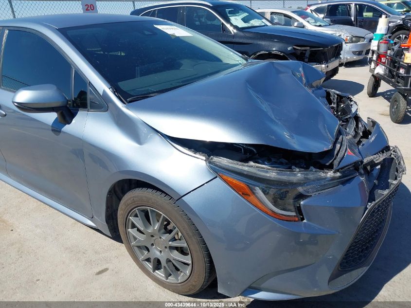 2022 Toyota Corolla Le VIN: JTDEPMAE9NJ220550 Lot: 43439644