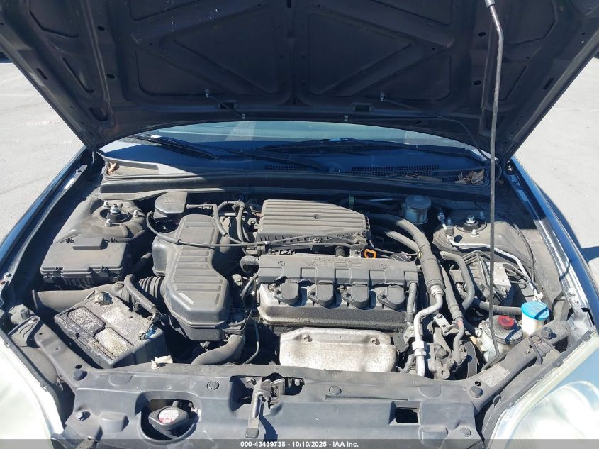 2002 Honda Civic Ex VIN: 2HGES26702H502877 Lot: 43439738