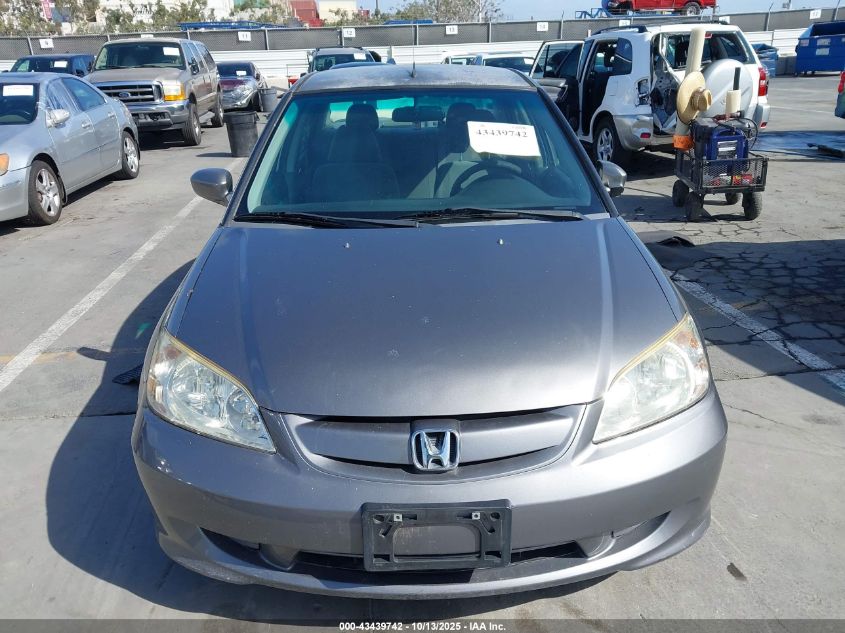2005 Honda Civic Hybrid VIN: JHMES96615S019330 Lot: 43439742