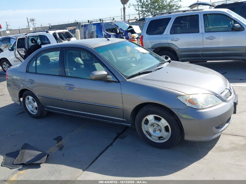 2005 Honda Civic Hybrid VIN: JHMES96615S019330 Lot: 43439742