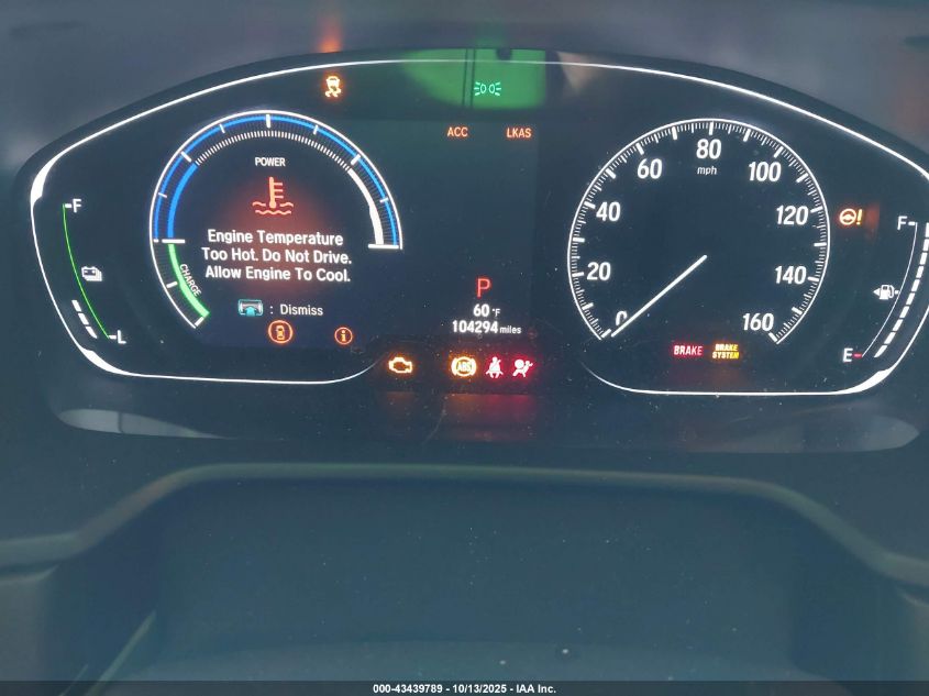 2018 Honda Accord Hybrid Touring VIN: 1HGCV3F92JA001587 Lot: 43439789