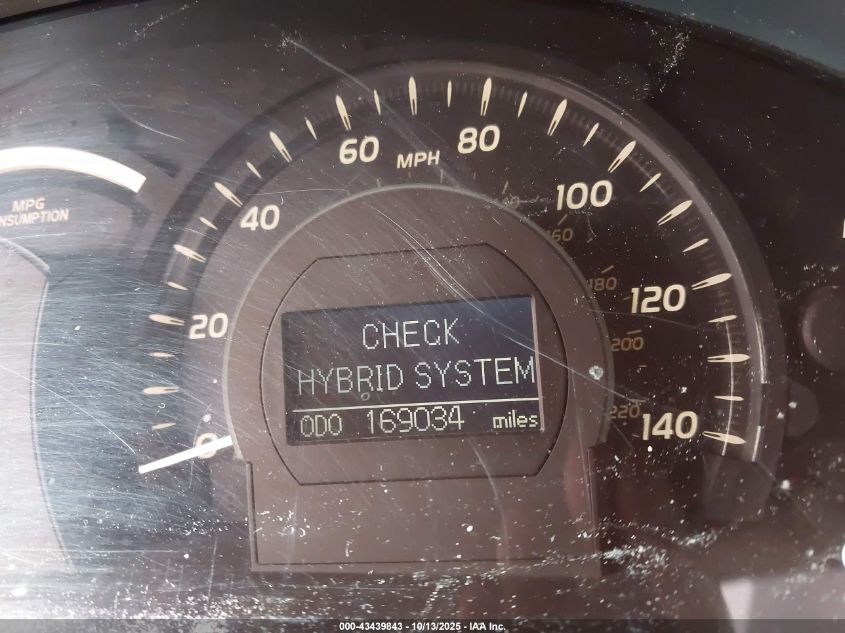 2007 Toyota Camry Hybrid VIN: JTNBB46K773009883 Lot: 43439843