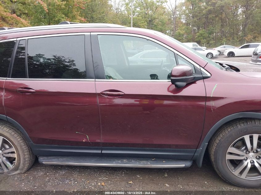 2017 Honda Pilot Ex-L VIN: 5FNYF6H61HB059052 Lot: 43439880