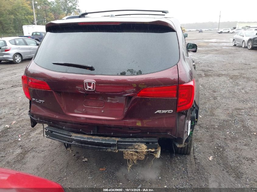 2017 Honda Pilot Ex-L VIN: 5FNYF6H61HB059052 Lot: 43439880