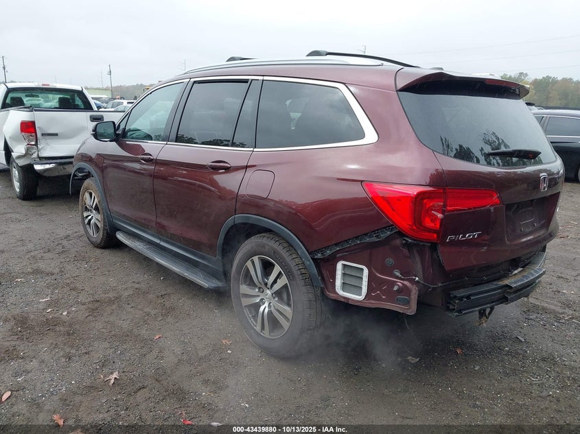 2017 Honda Pilot 3.5 Ex-L Brown Lot 111043439880 Vin 5FNYF6H61HB059052