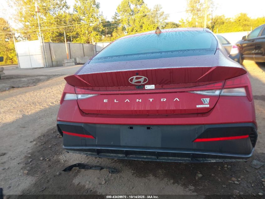 2025 Hyundai Elantra Hybrid Blue VIN: KMHLM4DJ2SU147522 Lot: 43439970