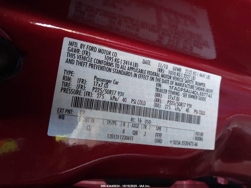 2013 FORD C-MAX HYBRID SE 1FADP5AU4DL557743