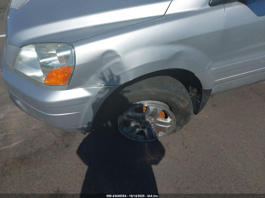 2005 Honda Pilot Ex-L VIN: 2HKYF18515H515848 Lot: 43440354