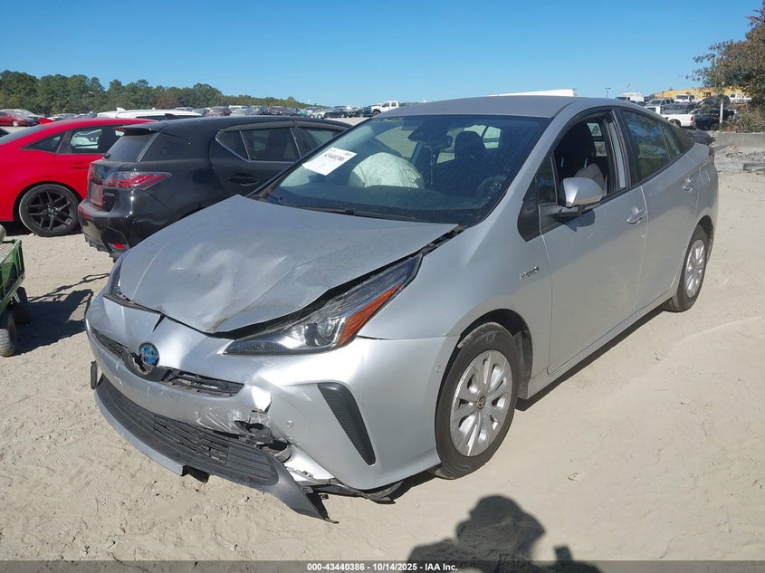 JTDKAMFU2M3152566 2021 TOYOTA PRIUS photo no. 2