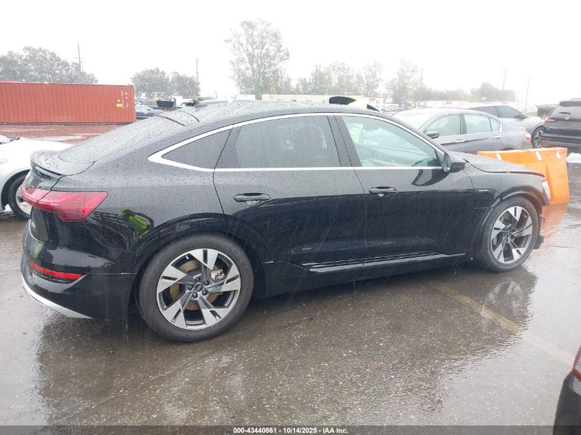 2022 Audi E-Tron Sportback Premium S Line Quattro VIN: WA11AAGE8NB027168 Lot: 43440561