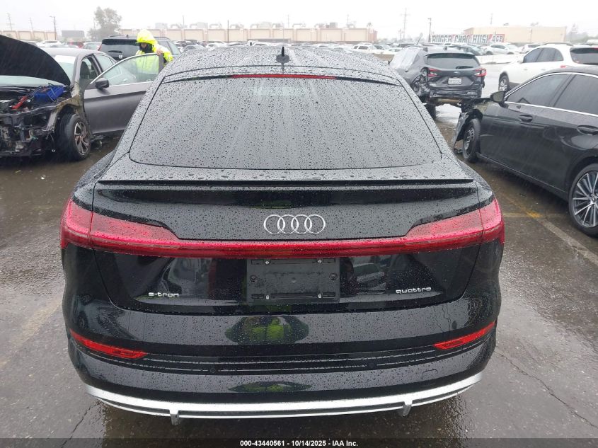 2022 Audi E-Tron Sportback Premium S Line Quattro VIN: WA11AAGE8NB027168 Lot: 43440561
