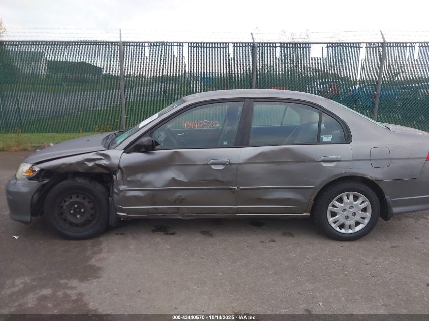 2005 Honda Civic Lx VIN: 2HGES16545H603126 Lot: 43440570