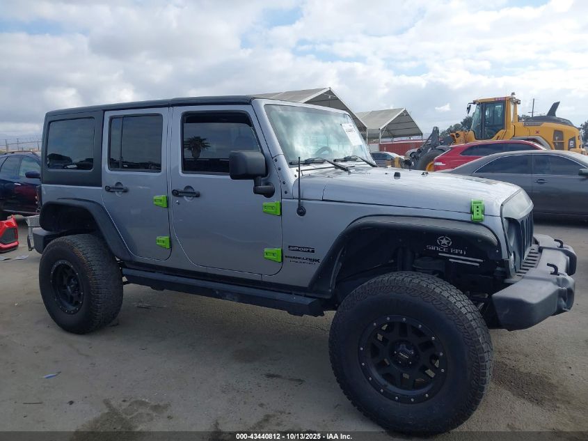 2018 Jeep Wrangler Jk Unlimited Sport S 4X4 VIN: 1C4BJWDG0JL805688 Lot: 43440812