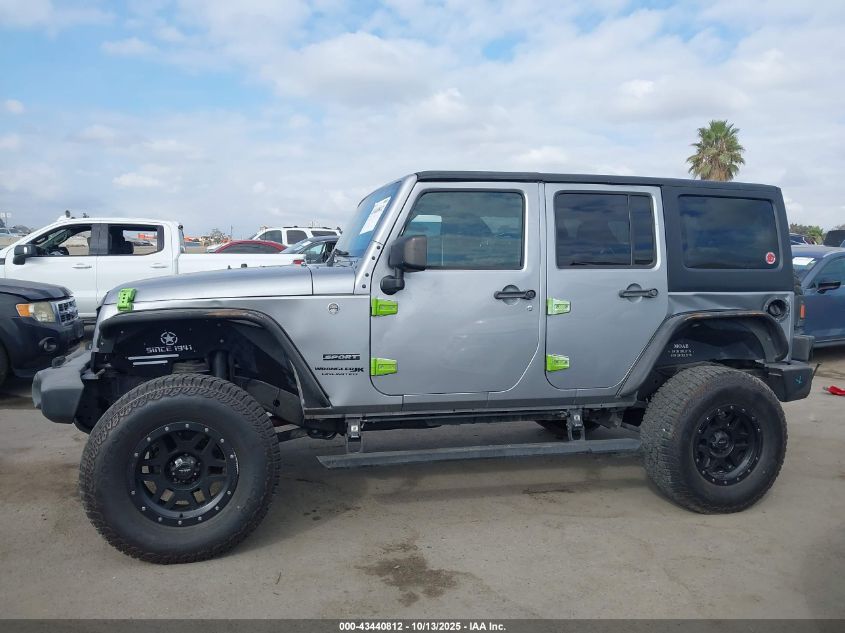 2018 Jeep Wrangler Jk Unlimited Sport S 4X4 VIN: 1C4BJWDG0JL805688 Lot: 43440812
