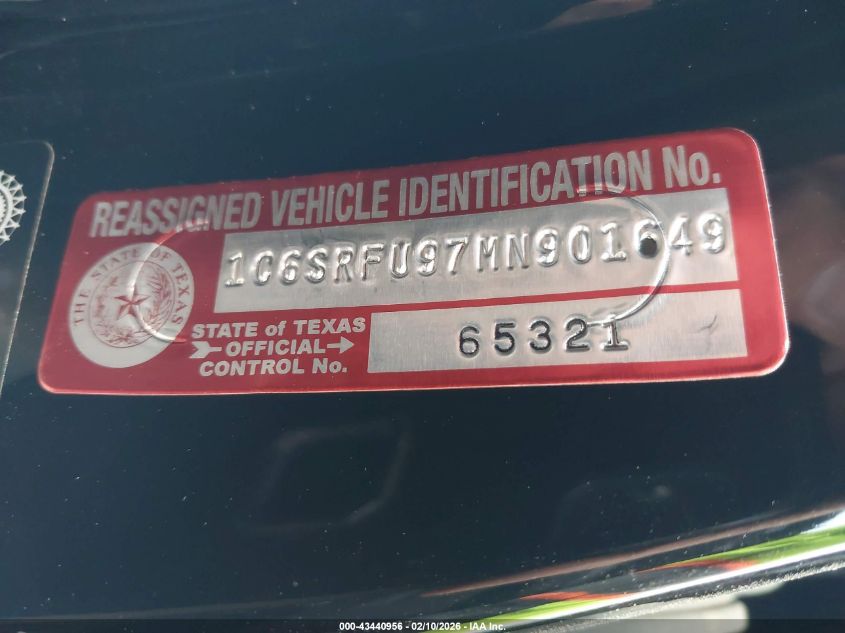 2021 Ram 1500 Trx 4X4 5'7 Box VIN: 1C6SRFU97MN901649 Lot: 43440956