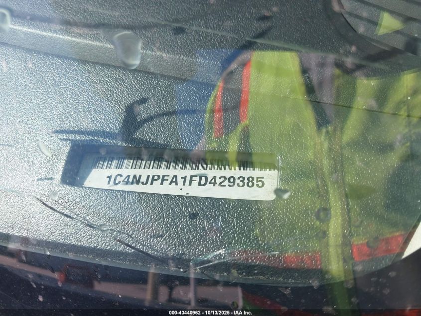 2015 Jeep Patriot High Altitude Edition VIN: 1C4NJPFA1FD429385 Lot: 43440962