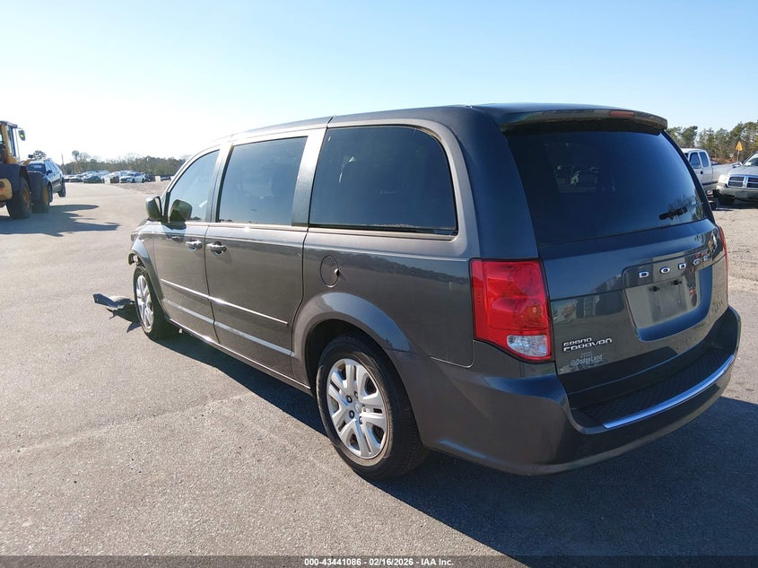 Vin: 2c4rdgbg2hr586751, lot: 43935930, dodge grand caravan se 20173