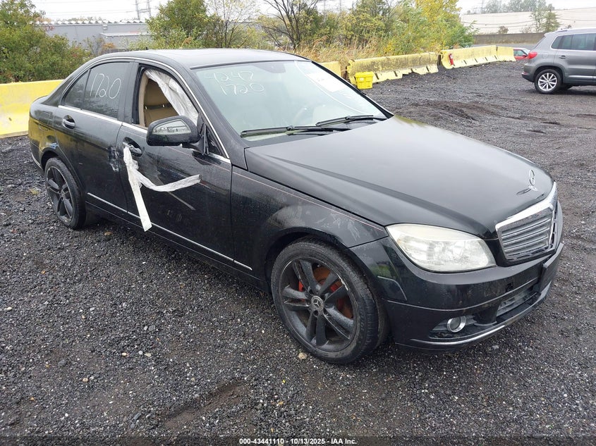 2008 Mercedes-Benz C 300 Luxury 4Matic/Sport 4Matic black sedan gasoline WDDGF81X88F172542 photo #1