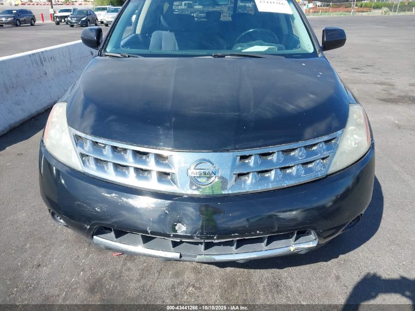 2007 Nissan Murano S VIN: JN8AZ08W97W649505 Lot: 43441266