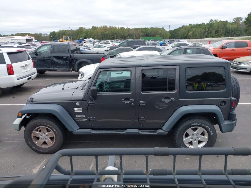 2018 Jeep Wrangler Jk Unlimited Sport S 4X4 VIN: 1C4BJWDG9JL896315 Lot: 43441418