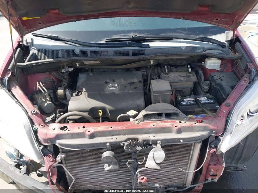 2014 Toyota Sienna Xle V6 8 Passenger VIN: 5TDYK3DC8ES433024 Lot: 43441428