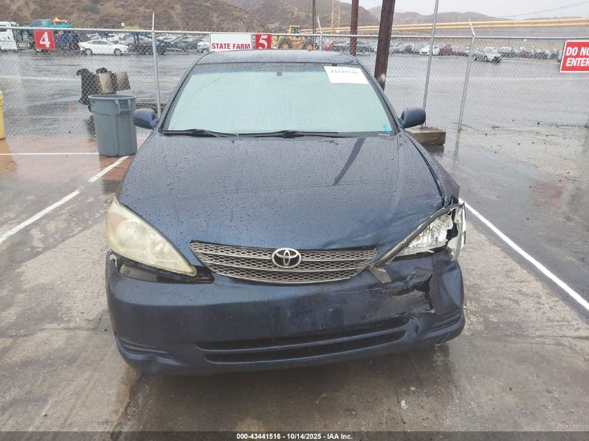 2004 Toyota Camry Le VIN: 4T1BE32K44U287881 Lot: 43441516