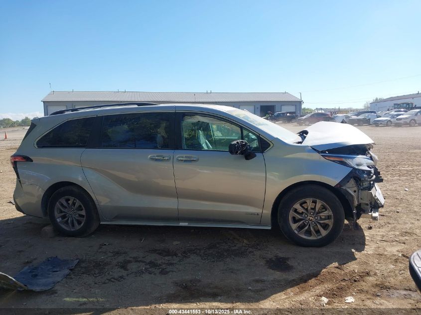 2021 Toyota Sienna Xle VIN: 5TDJRKEC3MS037460 Lot: 43441553