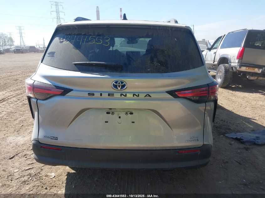 2021 Toyota Sienna Xle VIN: 5TDJRKEC3MS037460 Lot: 43441553