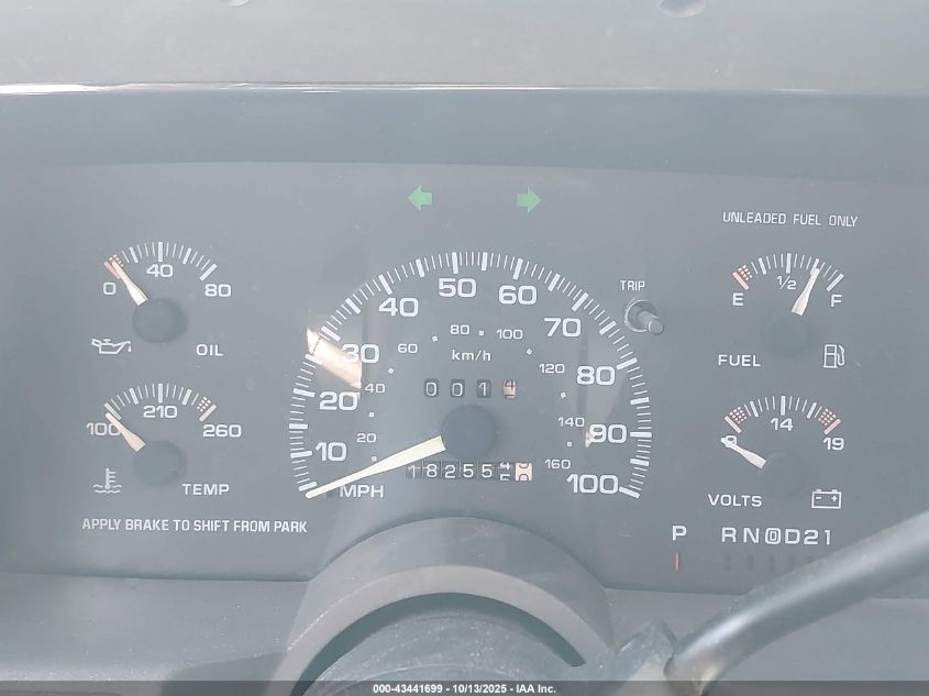 1995 GMC Safari Xt VIN: 1GTDM19W3SB554160 Lot: 43441699