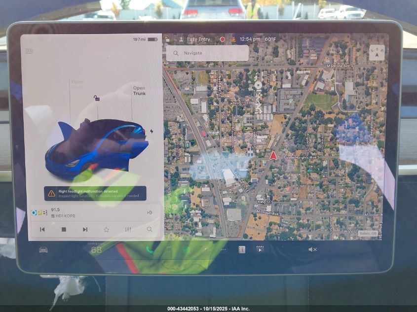 2021 Tesla Model 3 Performance Dual Motor All-Wheel Drive VIN: 5YJ3E1EC4MF030861 Lot: 43442053