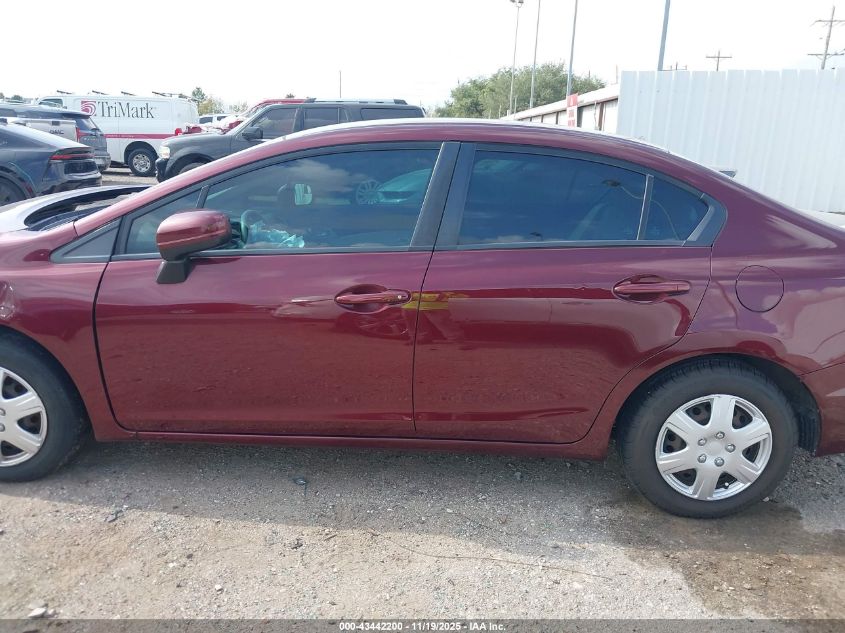 2014 Honda Civic Lx VIN: 2HGFB2F55EH533825 Lot: 43442200