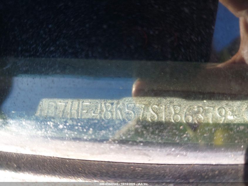 2007 Dodge Dakota Slt VIN: 1D7HE48K57S186379 Lot: 43442343