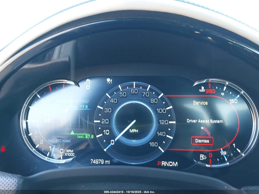 2016 CADILLAC XTS PLATINUM 2G61S5S34G9124746