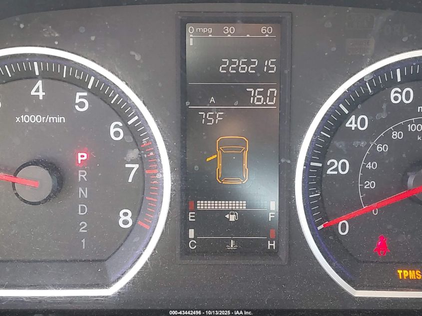 2009 Honda Cr-V Ex-L VIN: 5J6RE38749L034296 Lot: 43442496