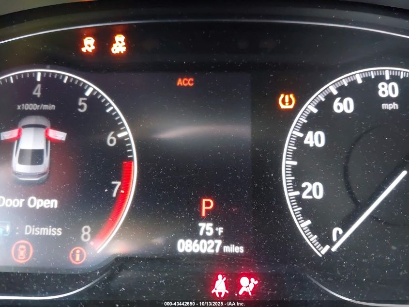 2019 Honda Accord Lx VIN: 1HGCV1F11KA032152 Lot: 43442650