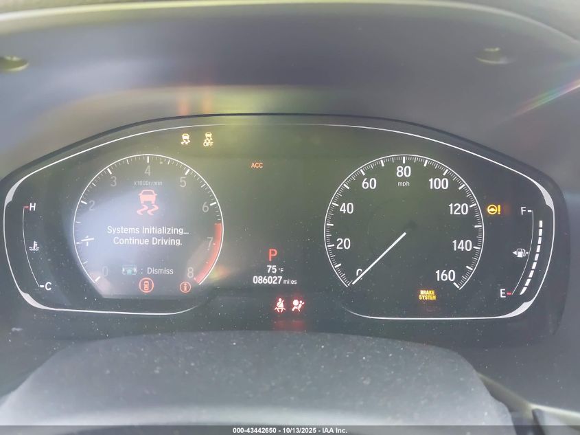 2019 Honda Accord Lx VIN: 1HGCV1F11KA032152 Lot: 43442650