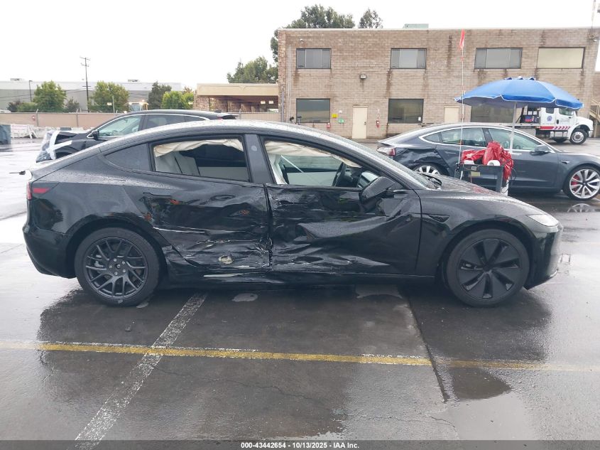 2025 Tesla Model 3 Long Range All-Wheel Drive VIN: 5YJ3E1EB0SF923341 Lot: 43442654