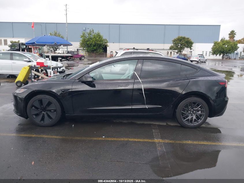 2025 Tesla Model 3 Long Range All-Wheel Drive VIN: 5YJ3E1EB0SF923341 Lot: 43442654