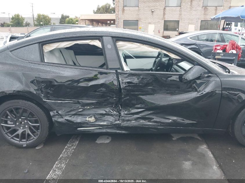 2025 Tesla Model 3 Long Range All-Wheel Drive VIN: 5YJ3E1EB0SF923341 Lot: 43442654