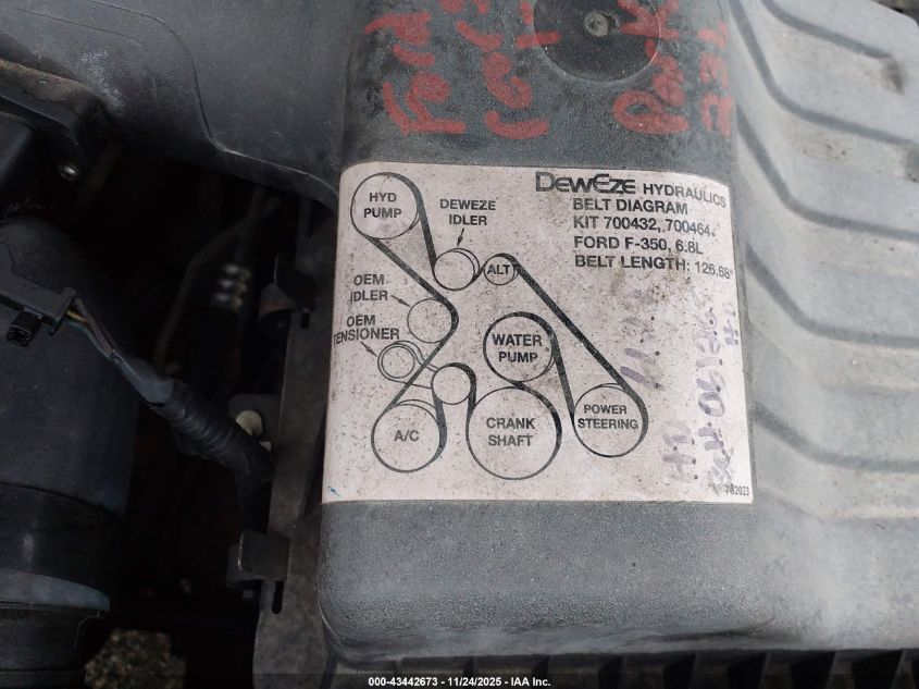 2011 Ford F-450 Chassis Xl VIN: 1FDUF4GY1BEA96368 Lot: 43442673