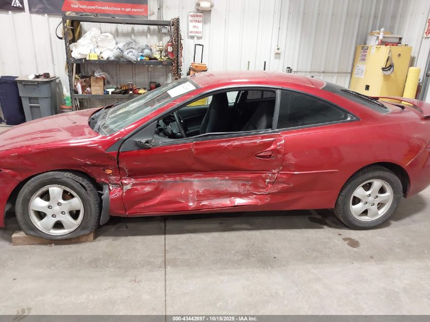 2002 Mercury Cougar V6 VIN: 1ZWFT61L925607106 Lot: 43442697