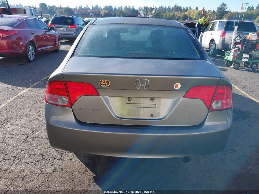 2008 Honda Civic Lx VIN: 2HGFA16548H318812 Lot: 43442703