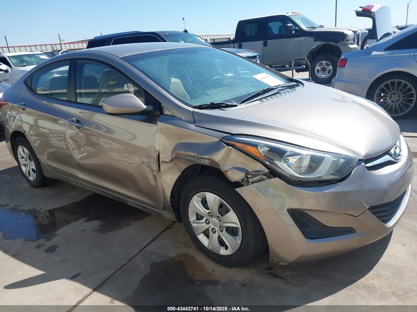 2016 HYUNDAI ELANTRA SE 5NPDH4AE9GH714380